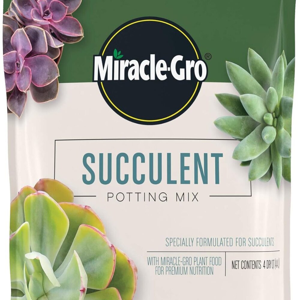 Succulent Potting Mix, For Indoor Succulents, Aloe Vera and More, Made with Plan